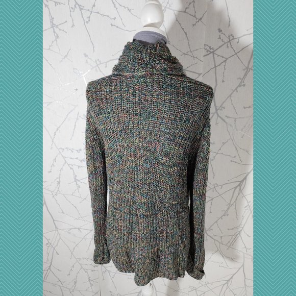 Hilary Radley for Katherine Barclay Multicolor Ribbed Knit Open Front Cardigan - Picture 4 of 6